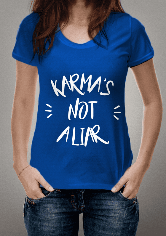 Nome do produto  Karma's Not a Liar [AZUL]