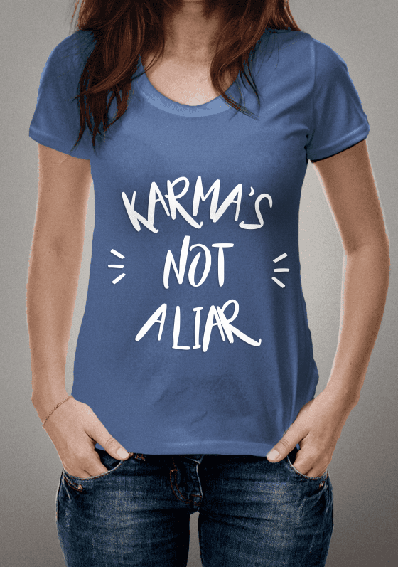 Nome do produto  Karma's Not a Liar [AZUL ROYAL]
