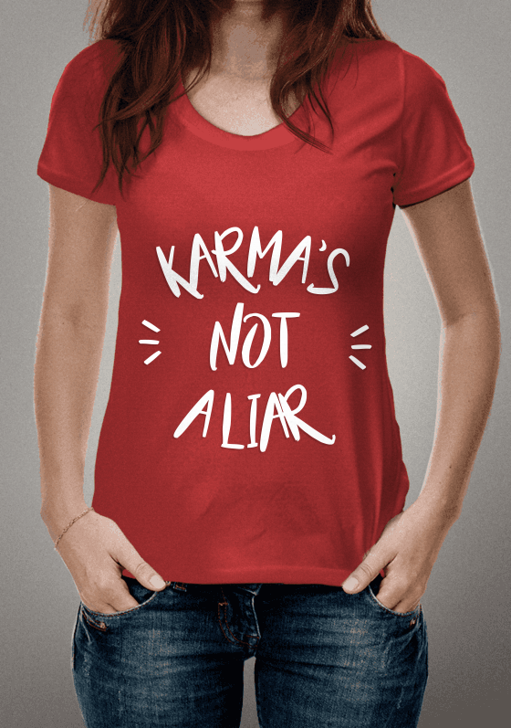 Nome do produto  Karma's Not a Liar [VERMELHA]