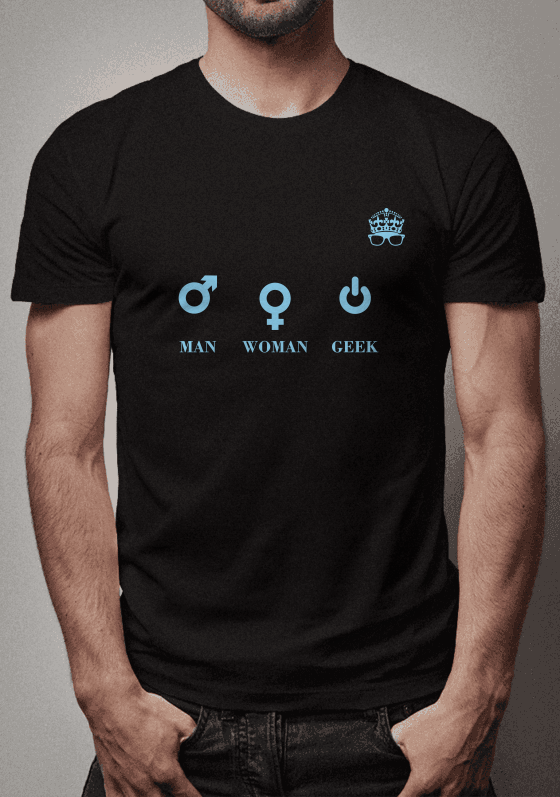 Nome do produto  King Eyes - Man, Woman, Geek - Preta