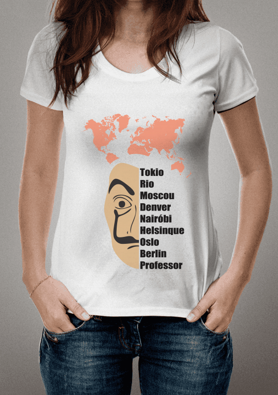 Nome do produto  la casa de papel 