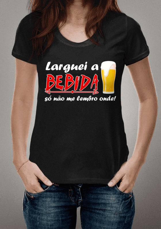 Larguei a bebida só não me lembro onde! Escura