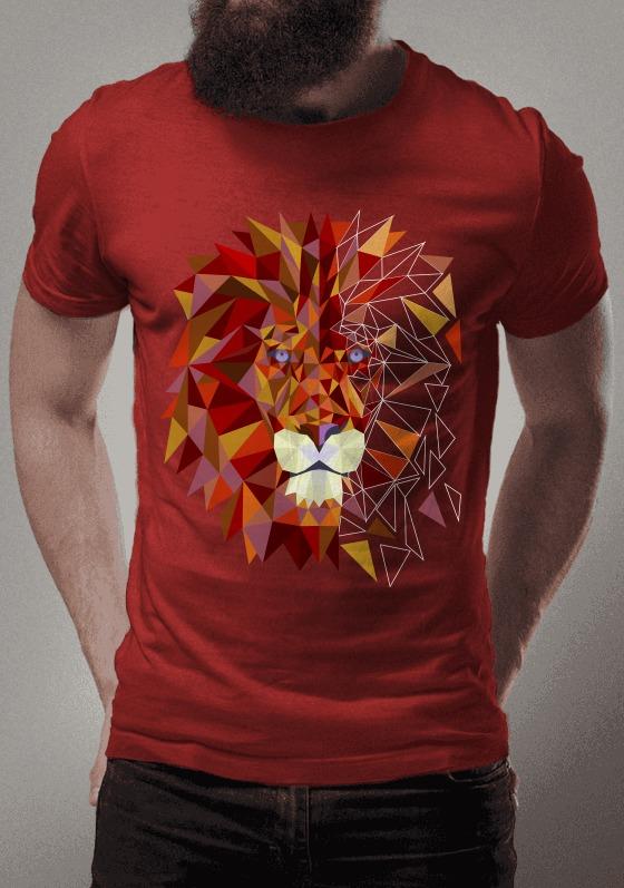 Nome do produto: LEÃO GEOMÉTRICO