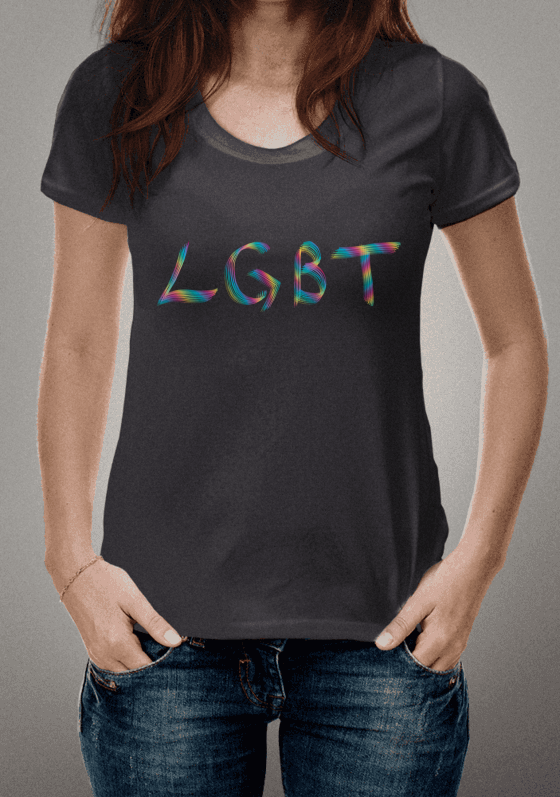 Nome do produto  LGBT lettering