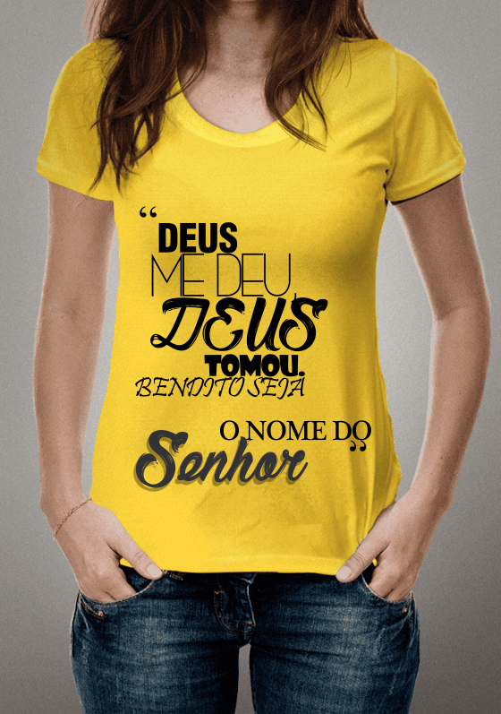 Nome do produto  Linda Camiseta do Hino "Jó- Midian Lima"