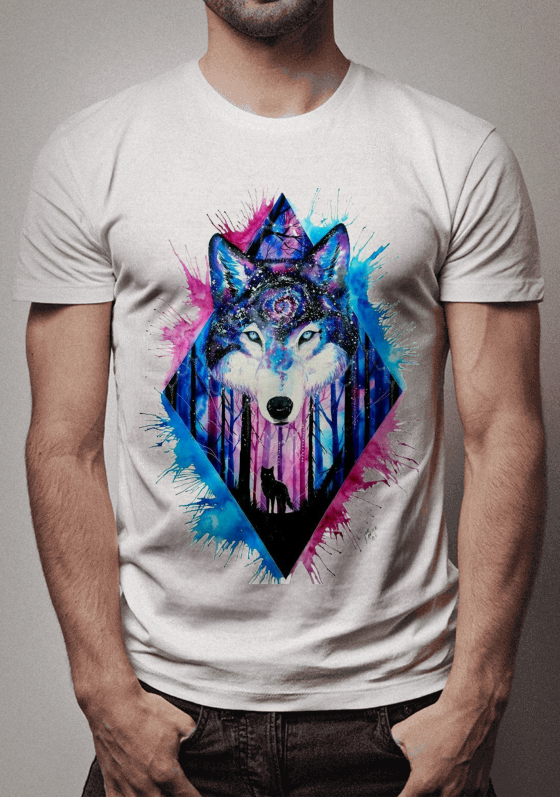 Lobo aquarela