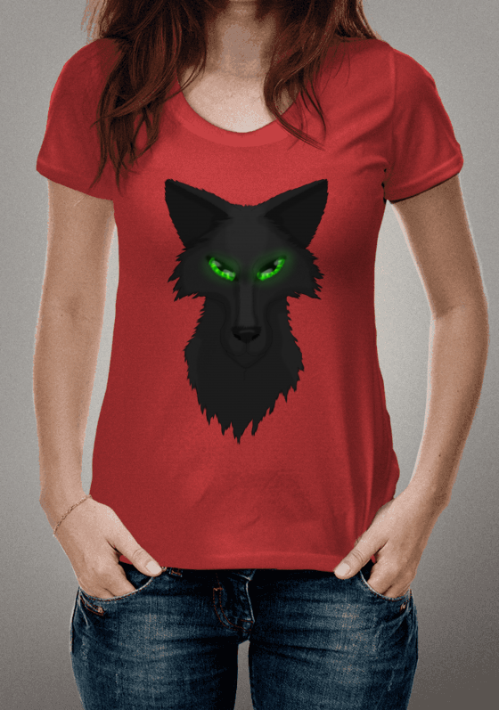Lobo olhos verdes 