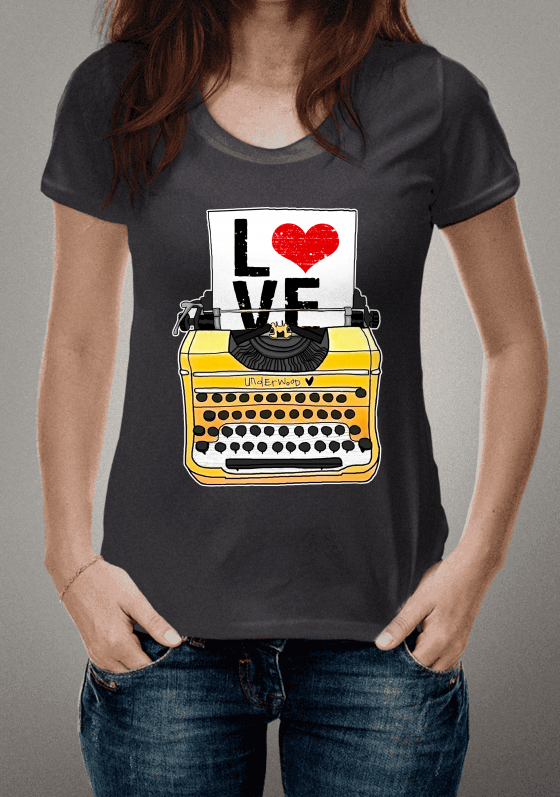 Nome do produto  LOVE Máquina de Escrever