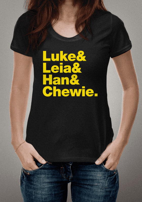 Nome do produto  luke e leia e han e chewie 