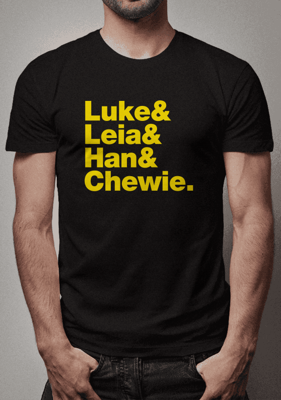 Nome do produto  luke e leia e han e chewie 