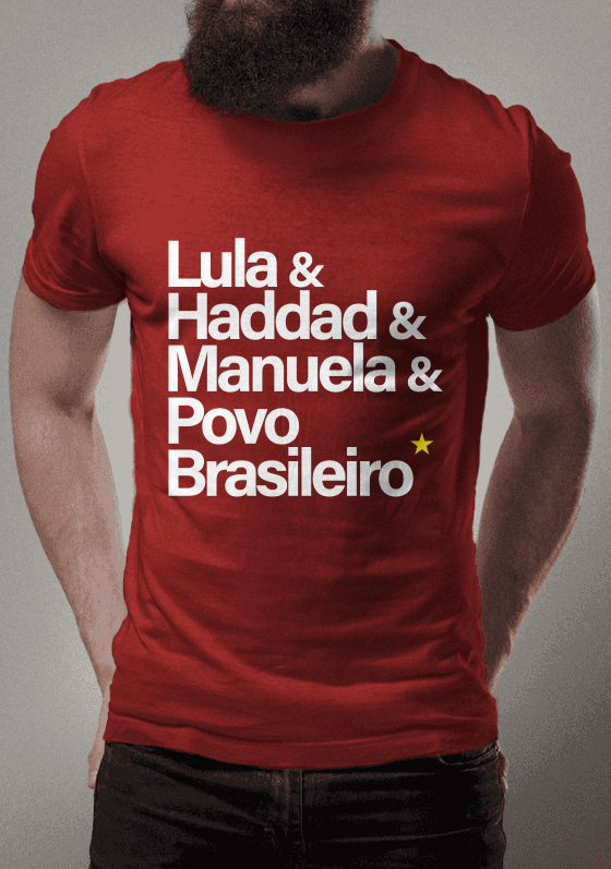 Lula, Haddad, Manuela e  povo brasileiro