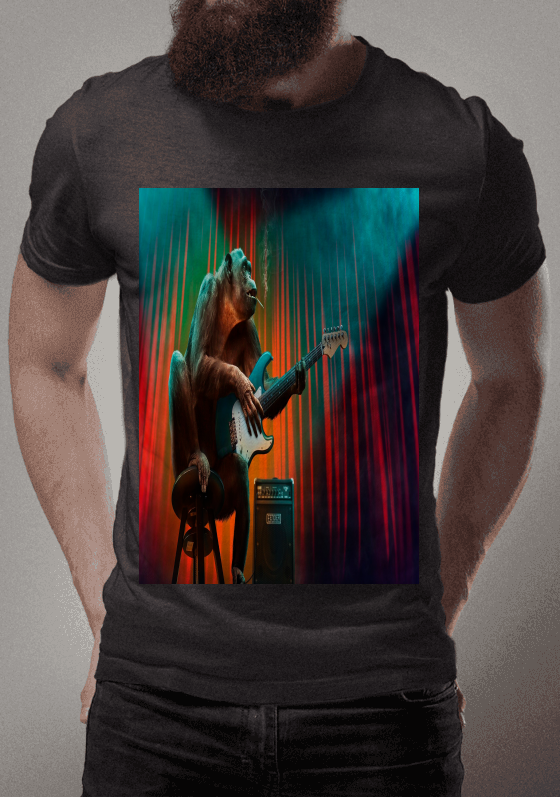 Nome do produto  Macaco Guitarrista