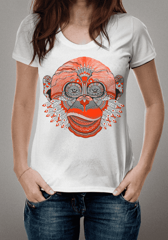 Nome do produto  macaco/gorila/cool monkey / abstract/king kong