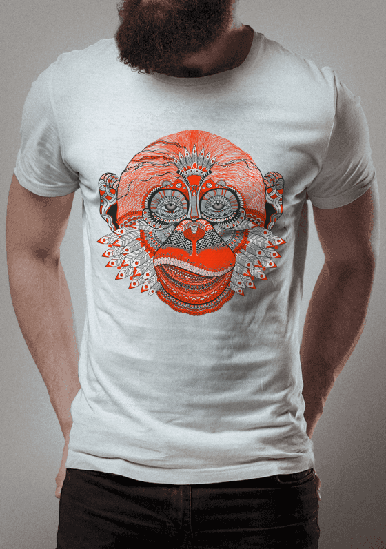 Nome do produto  macaco/gorila/cool monkey / abstract/king kong