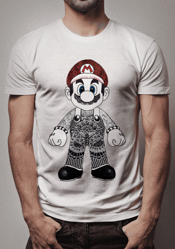 Nome do produto  Mário Bro's  Zentangle