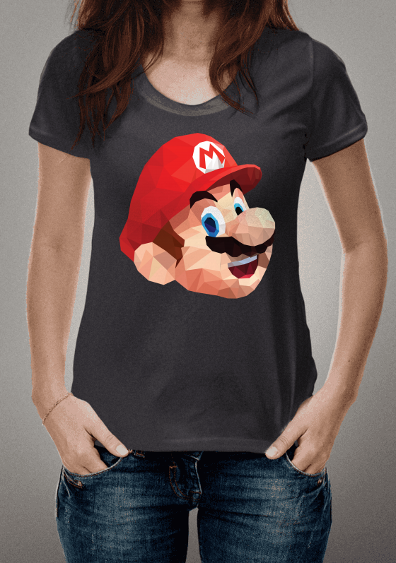 Nome do produto  mario bros low poly