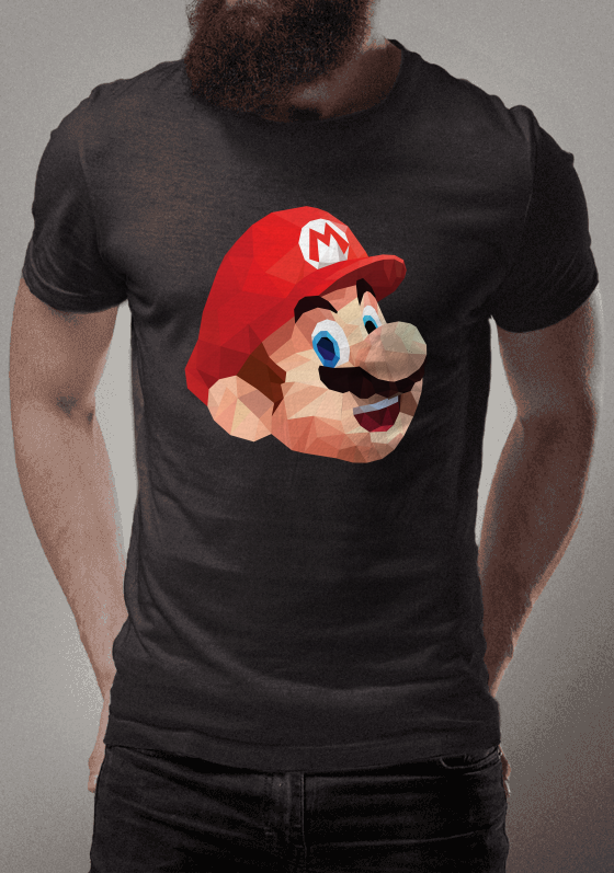 Nome do produto  mario bros low poly
