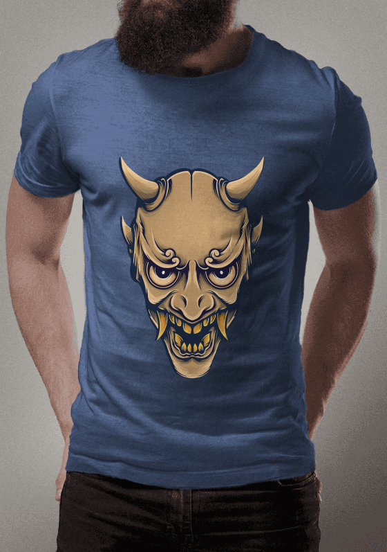 Nome do produto  Mascara Kabuki azul