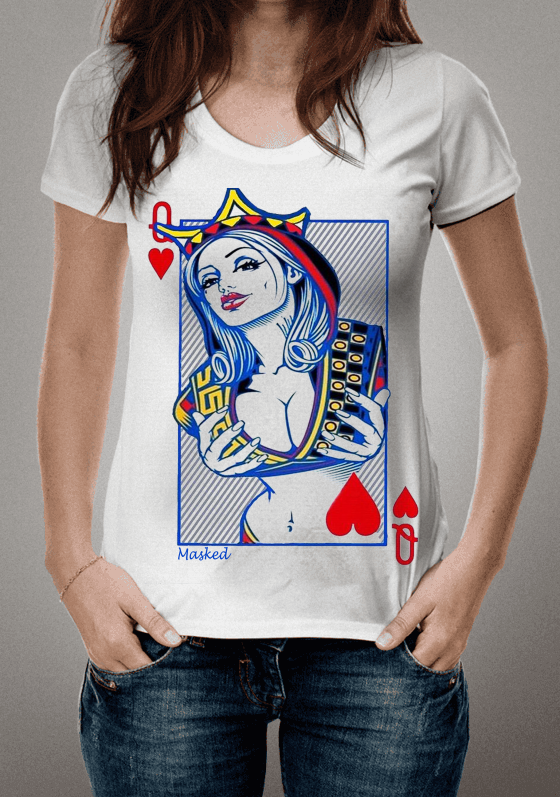 Nome do produto  Masked Dama de Copas