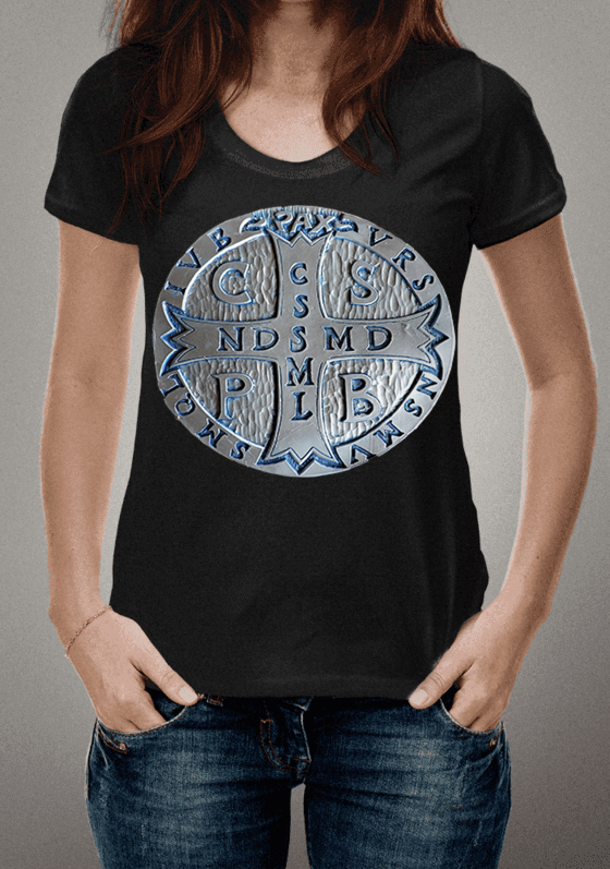 Nome do produto  Medalha de São Bento fem.black