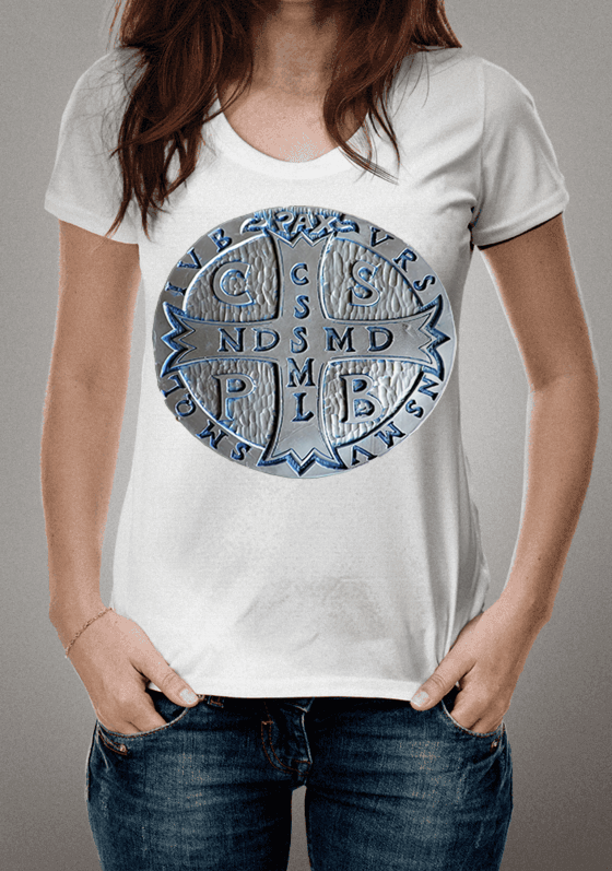 Nome do produto  Medalha de São Bento Prata