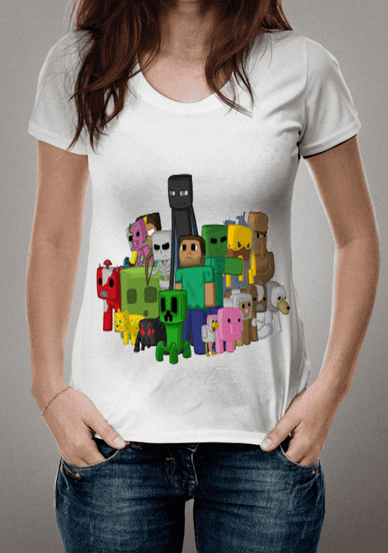 Minecraft 2 camiseta