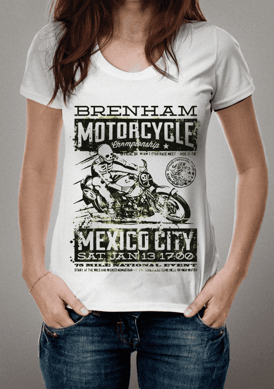 Nome do produto  Motorcycle México City Poster