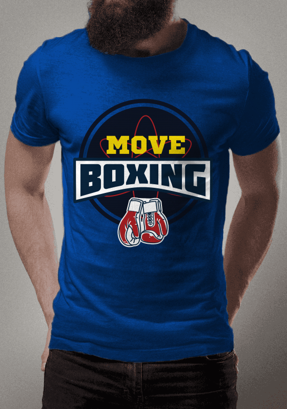 Nome do produto  Move Boxing Logo Grande Azul Royal