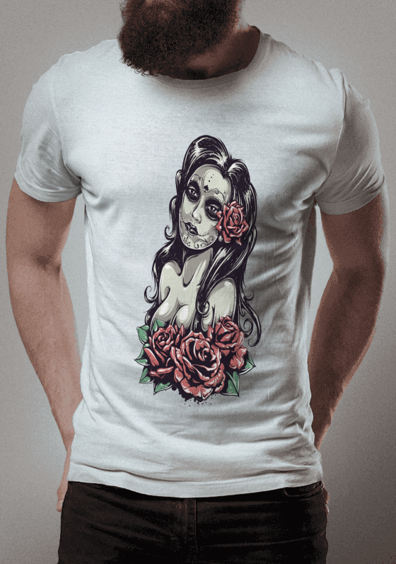 Nome do produto  Mulher com rosa