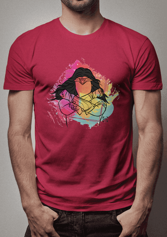 Nome do produto  Mulher Maravilha Watercolor