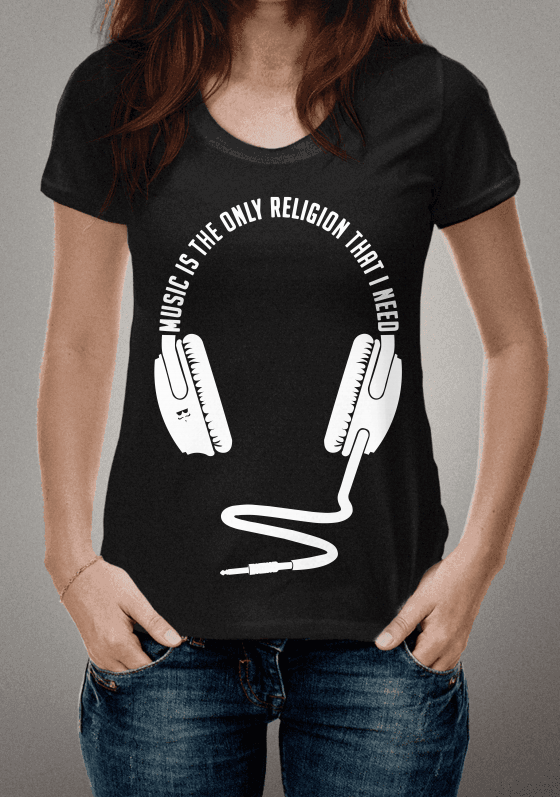 Music is the only religion that i need - branco