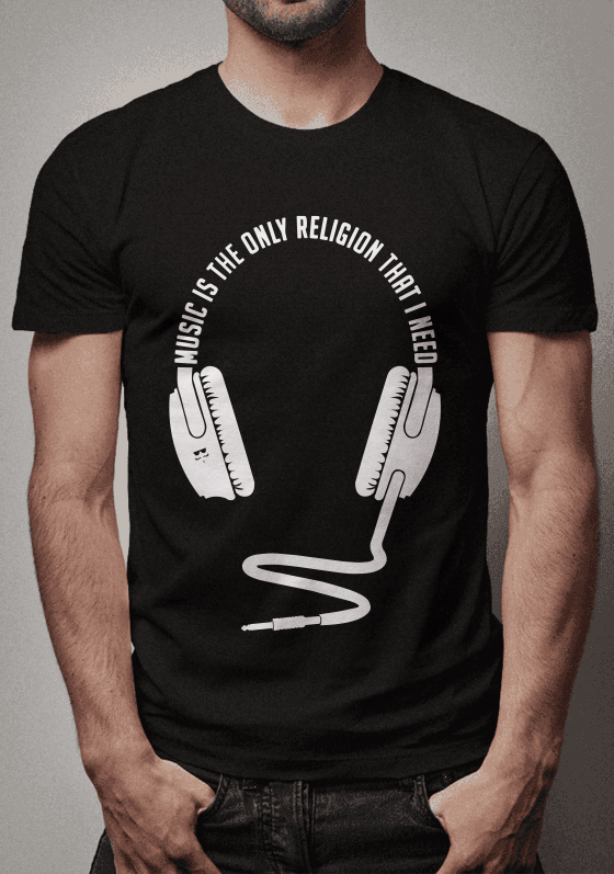 Music is the only religion that i need - branco