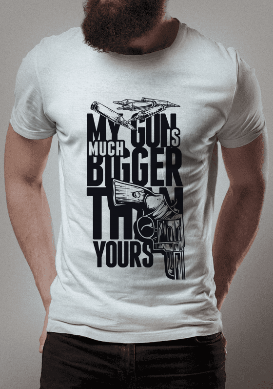 Nome do produto  My gun is much bigger