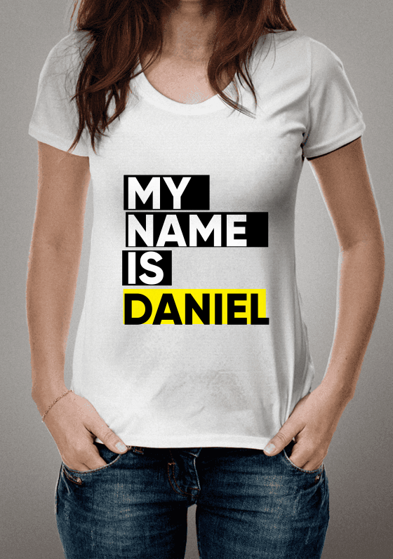 Nome do produto  MY NAME IS DANIEL