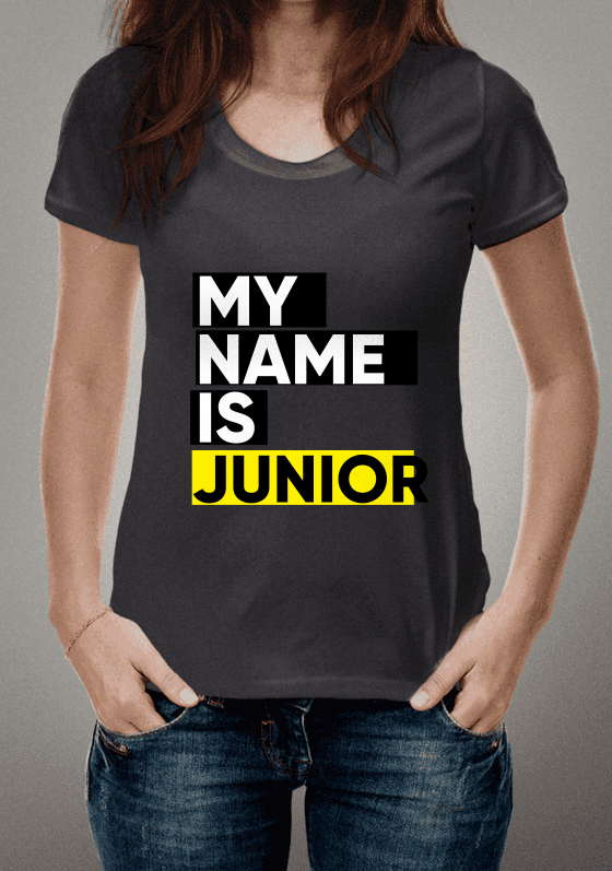 Nome do produto  MY NAME IS JUNIOR