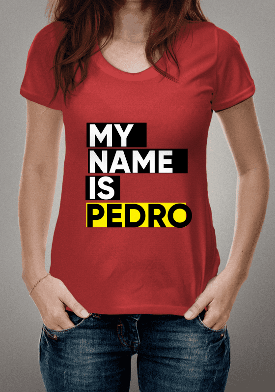 Nome do produto  MY NAME IS PEDRO