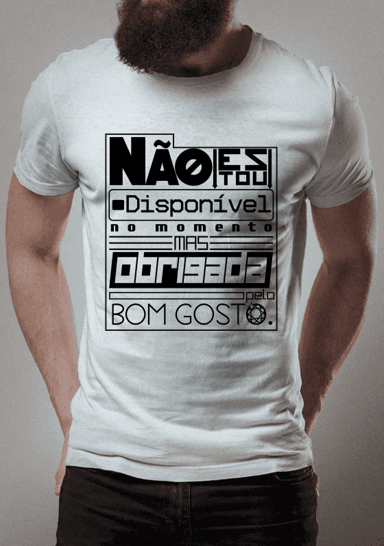 Nome do produto  Não estou disponível no momento mas obrigada pelo bom gosto