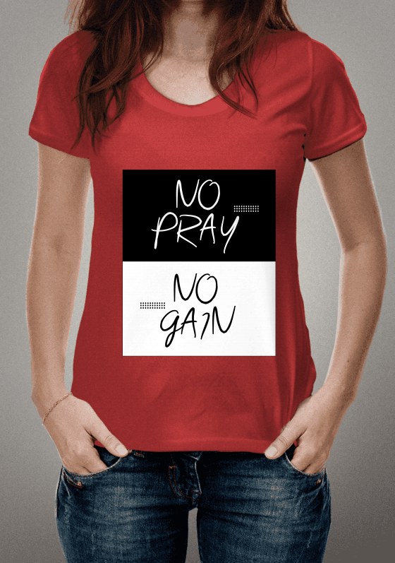 Nome do produto  NO PRAY, NO GAIN