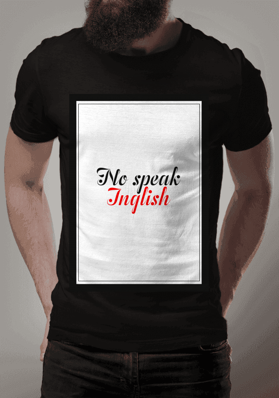 Nome do produto: NO SPEAK INGLISH