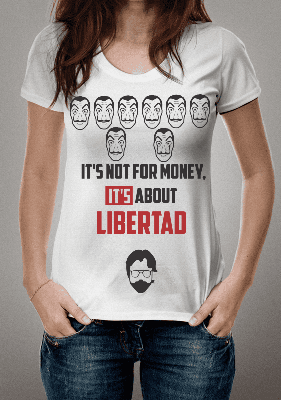 Nome do produto  Not for Money La Casa de Papel