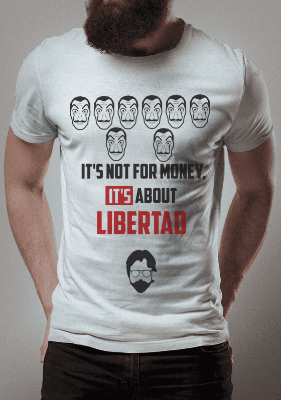 Nome do produto  Not for Money La Casa de Papel