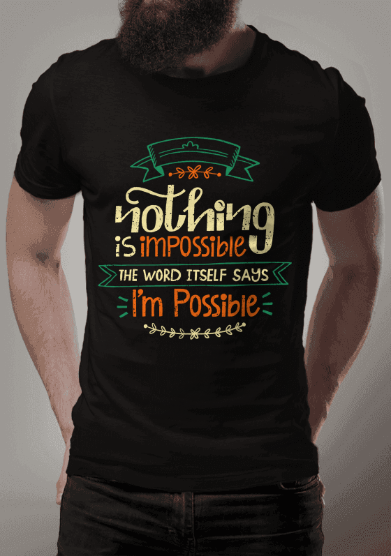 Nome do produto  NOTHING IS IMPOSSIBLE