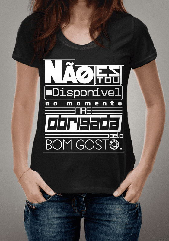 Nome do produto  Obrigada pelo bom gosto preta