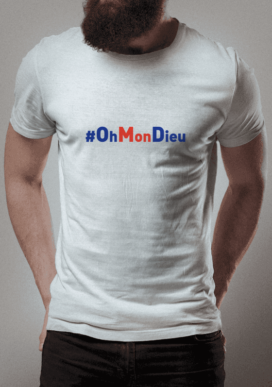 Nome do produto  #OhMonDieu - Baby Look Branca