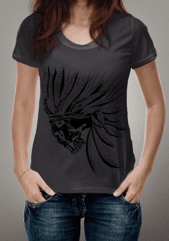 OLD SKULL BLACK STROKE