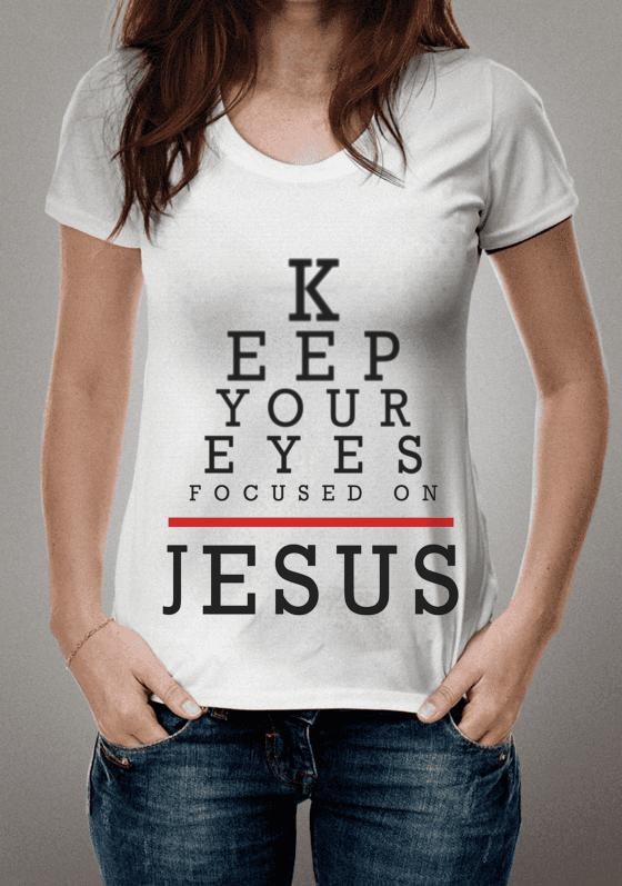 Olhos focados em Jesus