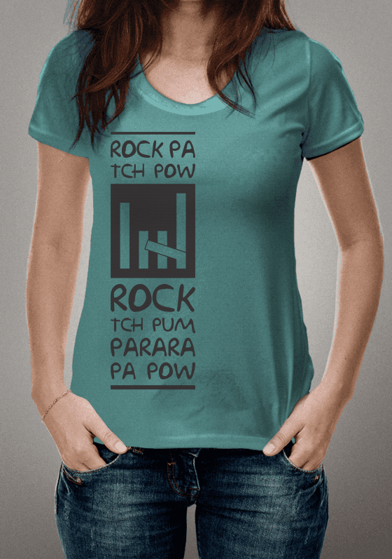 Nome do produto  Onomatopéia Rock Parara Pa Pow