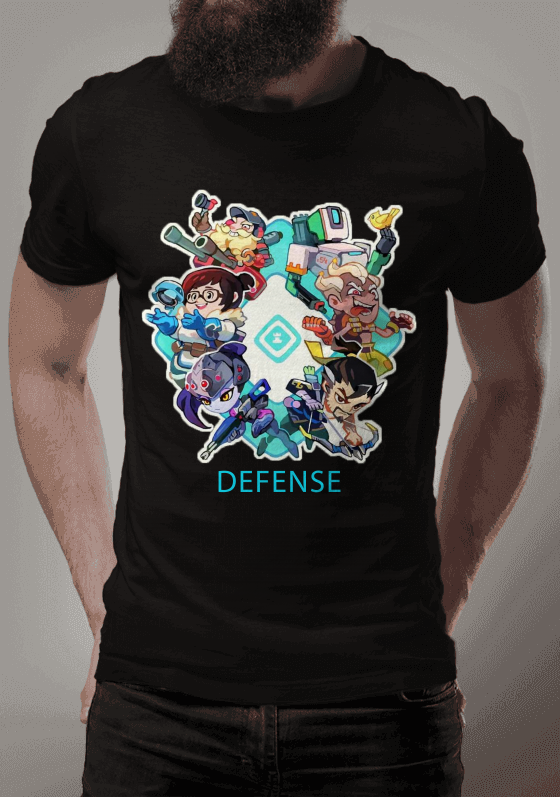 Nome do produto  Overwatch - Camiseta Defense