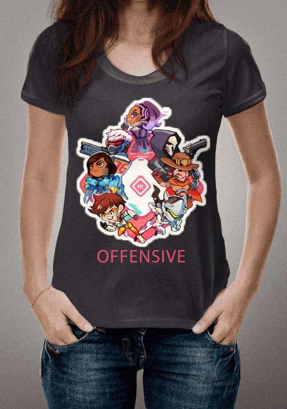 Nome do produto  Overwatch - Camiseta OFFENSIVE