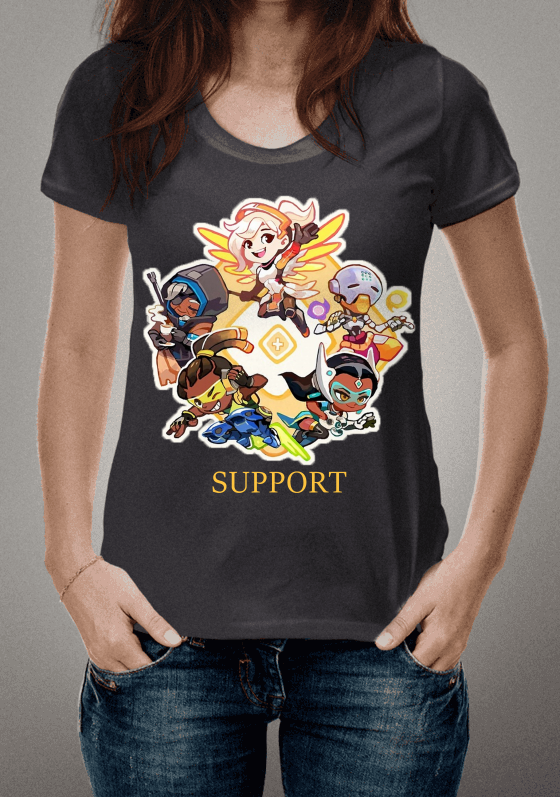 Nome do produto  Overwatch - Camiseta SUPPORT